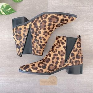 🆕 Marc Fisher | Women’s Yale Print Pointed Toe Chelsea Bootie Animal Print 7.5
